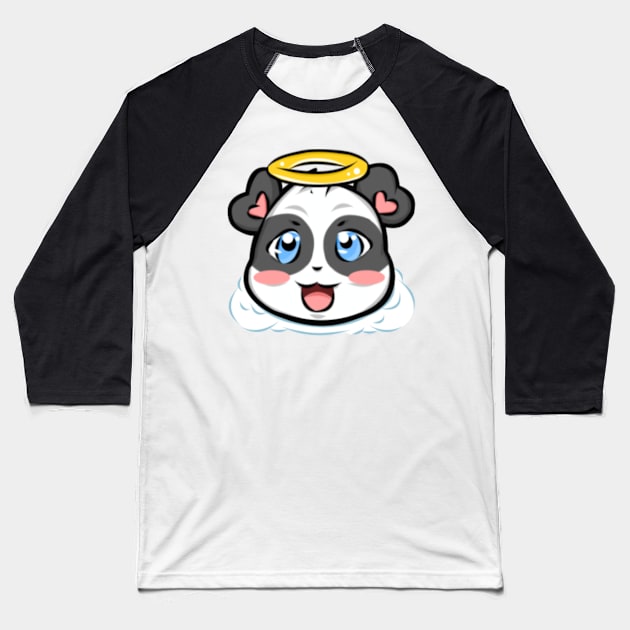 Halo Panda Baseball T-Shirt by MsPandAlyssa